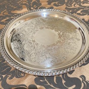 WM Rogers vintage silver tray